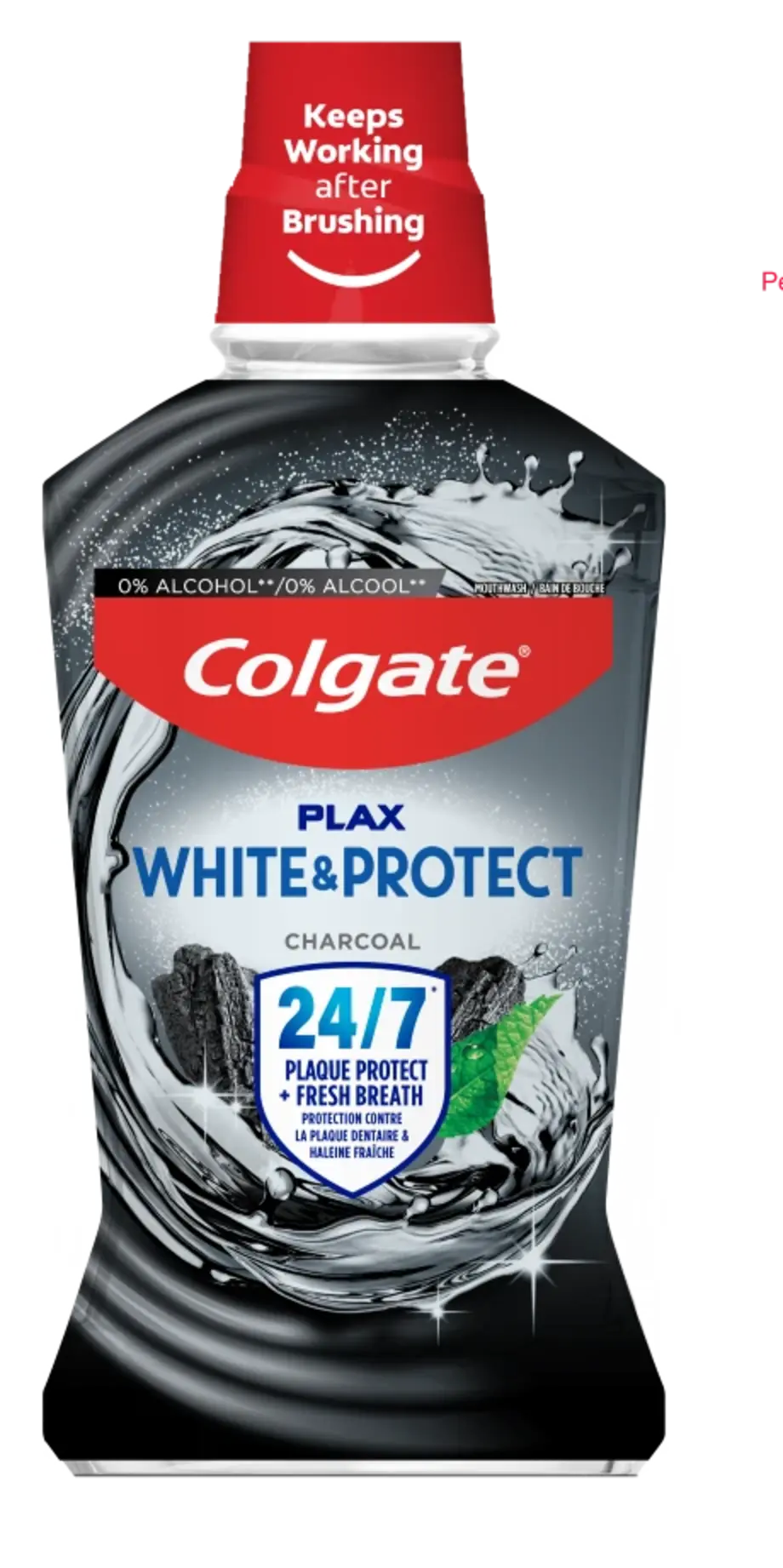 Colgate Plax Charcoal Mouthwash 500Ml